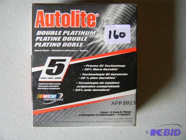 lot 160 image: NEW box of Autolite Double Platinum spark plu...