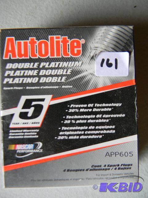 lot 161 image: NEW box of Autolite Double Platinum spark plu...