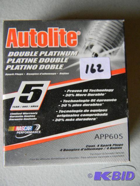 lot 162 image: NEW box of Autolite Double Platinum spark plu...