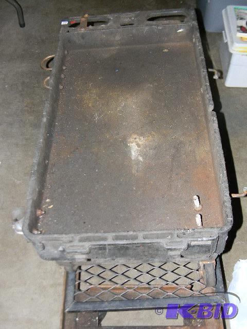 lot 200 image: Lot of 2 drain pans - one steel and one rubbe...