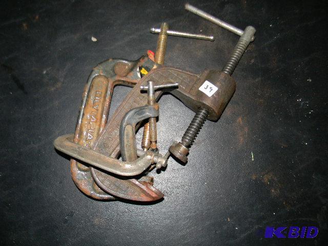 lot 39 image: Two 4" clamps...