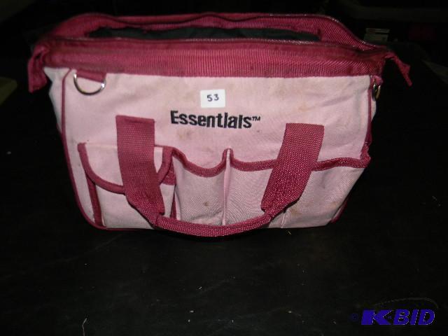 lot 53 image: Essentials pink tool bag...