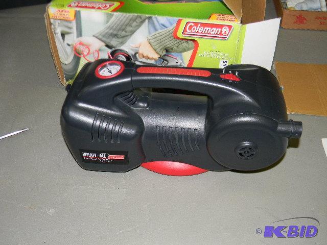 lot 59 image: Coleman air pump in the box - pump up everyth...