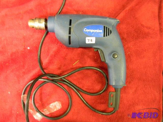 lot 75 image: Companion 38 in. corded drill...