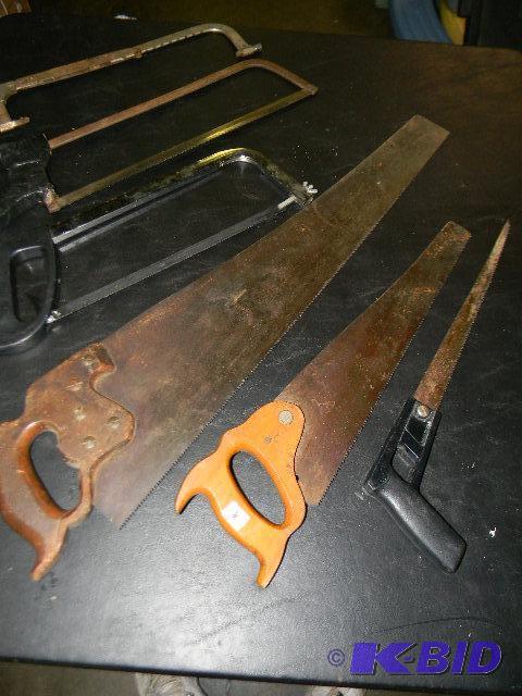 lot 8 image: Lot of 6 hand saws...