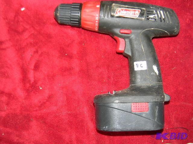lot 86 image: Coleman 18v cordless drill- no charger...