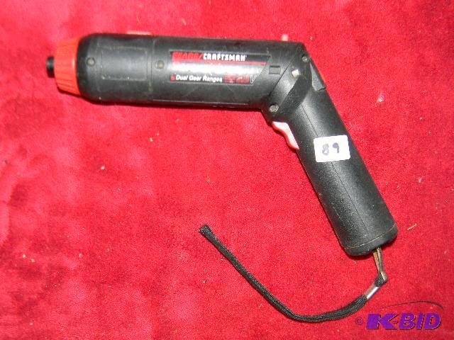lot 89 image: Craftsman 3.6v screw driver...