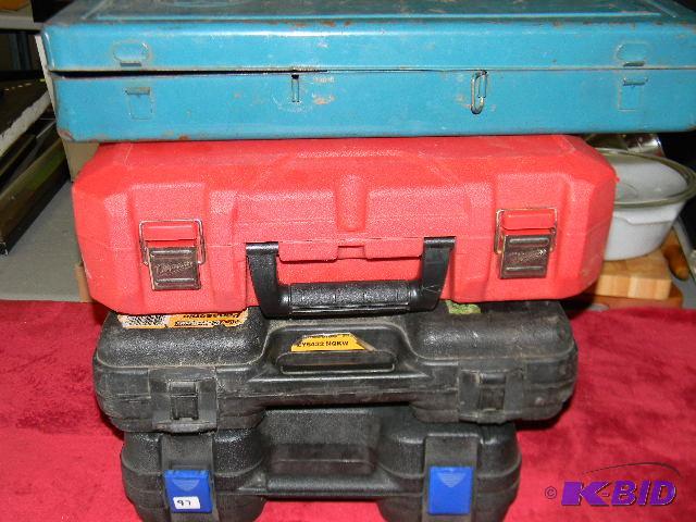 lot 97 image: Lot of 4 empty cases...