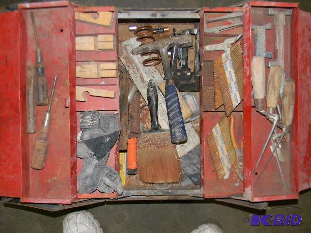 lot 99 image: Craftsman tool box FULL of misc. tools...