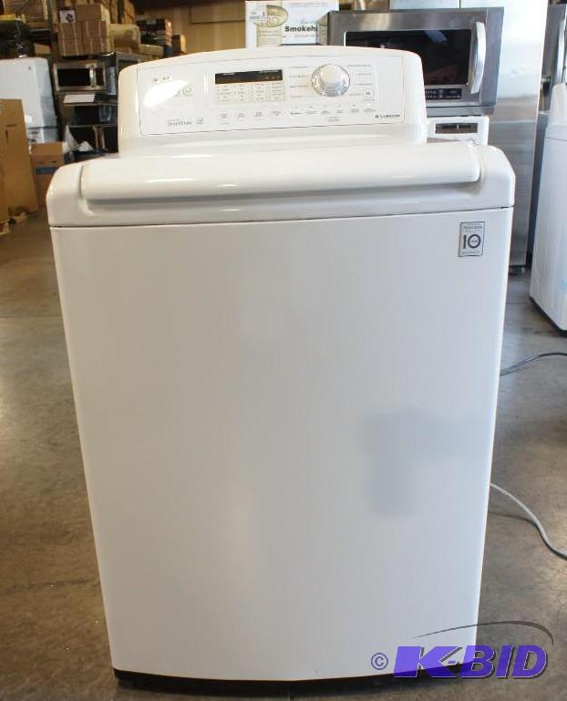 lot 8 image: New LG Washer Model # (WT4870CW) MSRP $ 770 ...