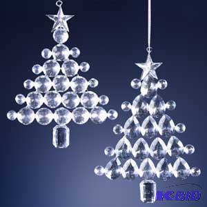 4.75 Diamond Tree Ornament x2