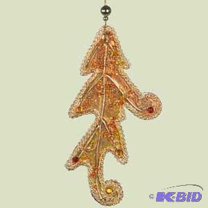 7 Gold Leaf Ornament