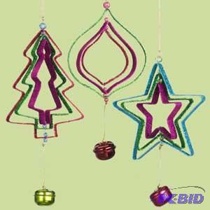 7 Gliter Layered Ornament x3