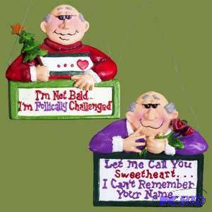 4 Senior Moment Ornament x2
