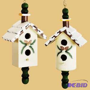 7 Santuary Birdhouse Ornament x2