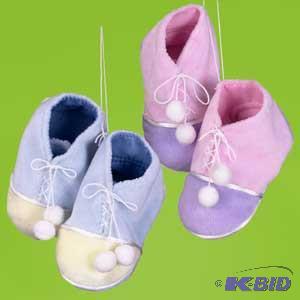 4 Baby Booty Ornament Pair x2