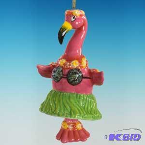 5 Flamingo Bell Ornament