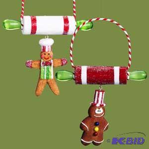 6 Rolling Pin Cookie Ornament x2