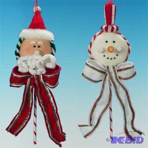11 Fabric Lollipop Ornament x2