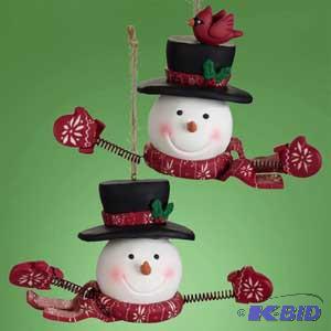 4 Winter Flake Spring Ornament x2