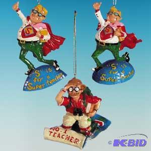 3-4 Super Teacher Ornament x3
