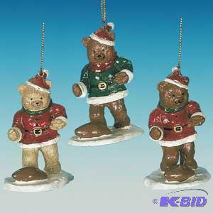 2.6 Resin Football Bear x3