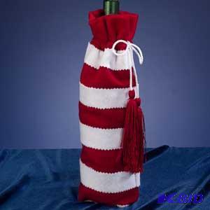 6x14 RedWhite Bottle Bag