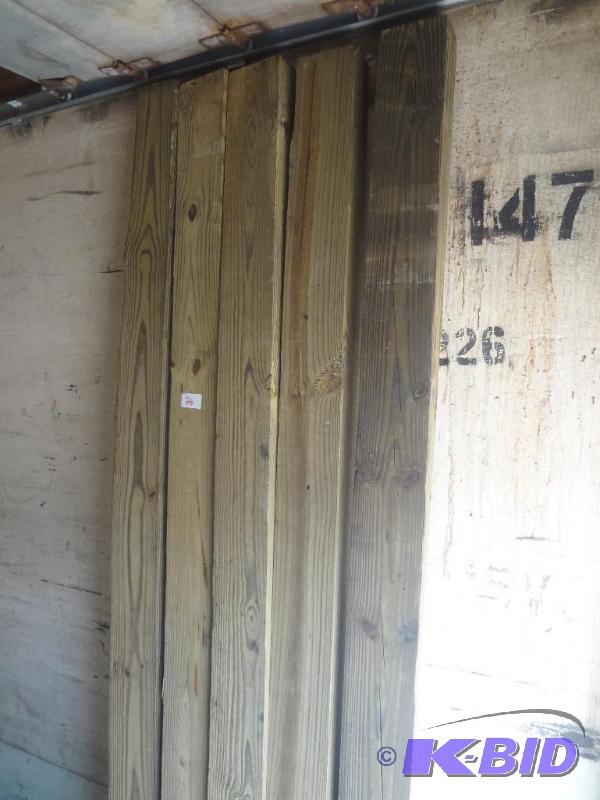 lot 26 image: Lot Of Unused Treated Lumber (5) 4&quotx6&q...