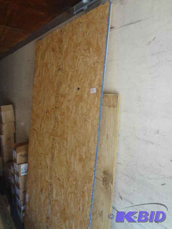 lot 27 image: (2) 4x8 & (1) 4x5 Sheets Of Plywood...