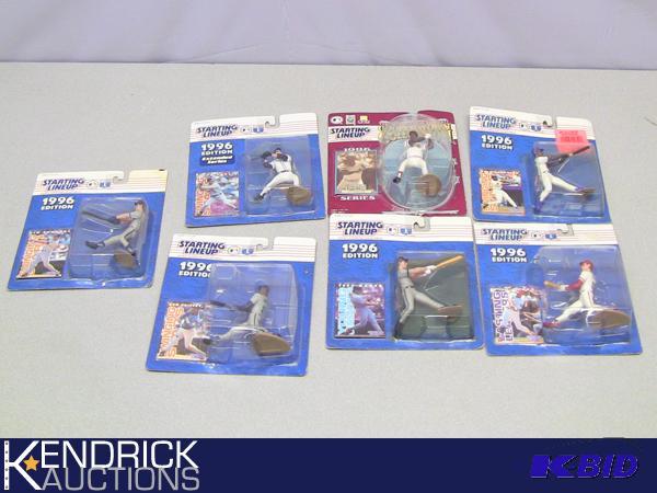 lot 34 image: 7 New in the Package 1996 Starting Lineup MLB Action Figures