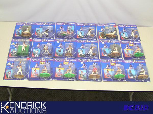 lot 36 image: 18 New in the Package 1998 Starting Lineup MLB Action Figures