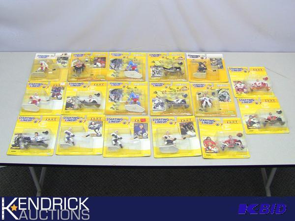 lot 43 image: 17 New in the Package 1995, 1996, and 1997 Starting Lineup NHL Action Figures
