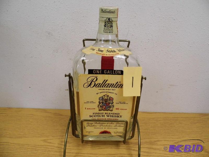 Ballentines Scotch Bottle