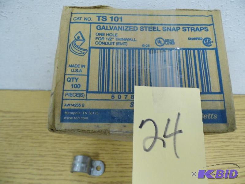 Box of 100 Steel Snap Straps 12