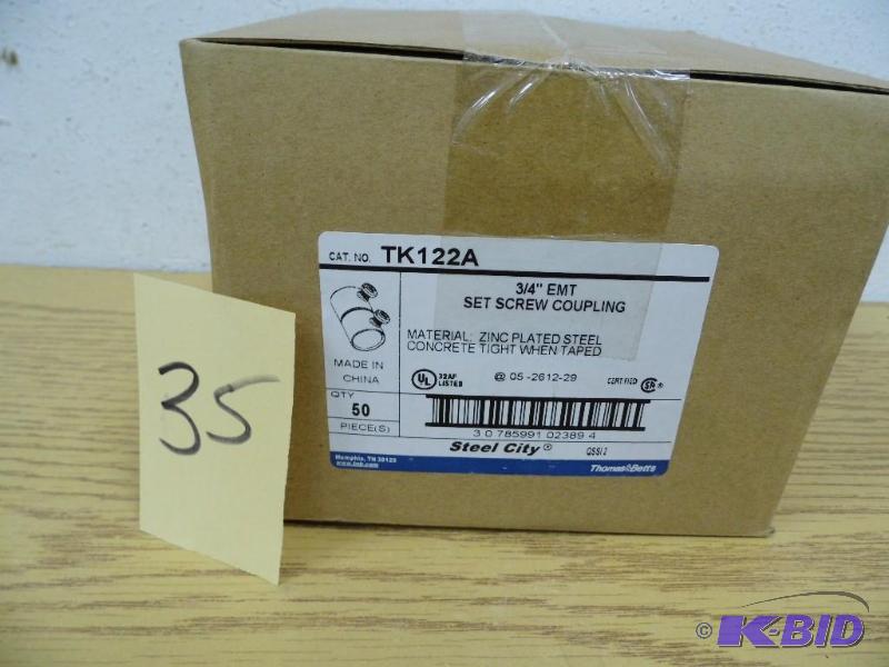 Box of 34 EMT Set Screw Couplings