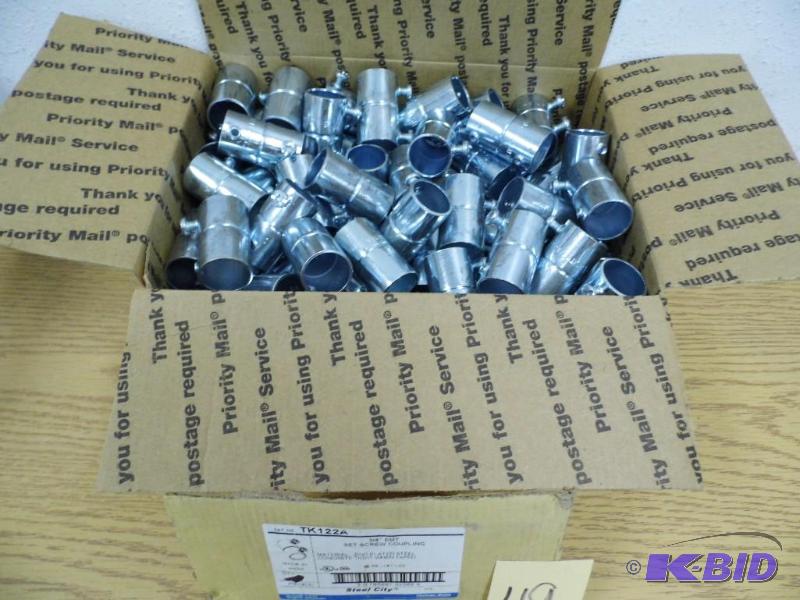 Large Box of 34 EMT Set Screw Couplers