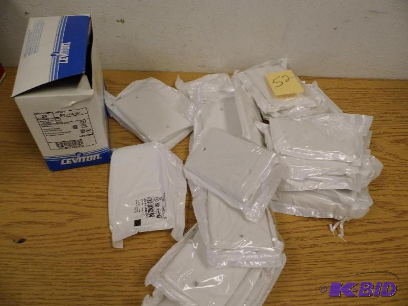25 Blank White Wall Plates