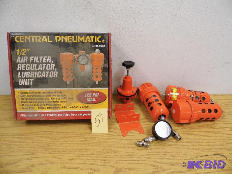 Central Pneumatic 12 Air Filter Regulator