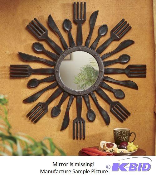 Utensil Mirror -&nbspAlternating forks, kniv...