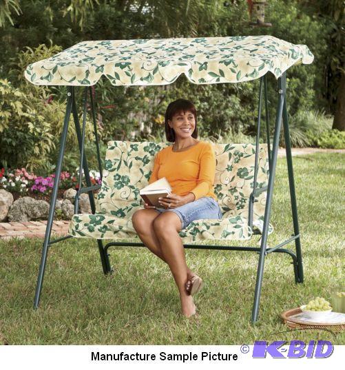 Outdoor Two Seat Swing Frame - Has seat cushi...