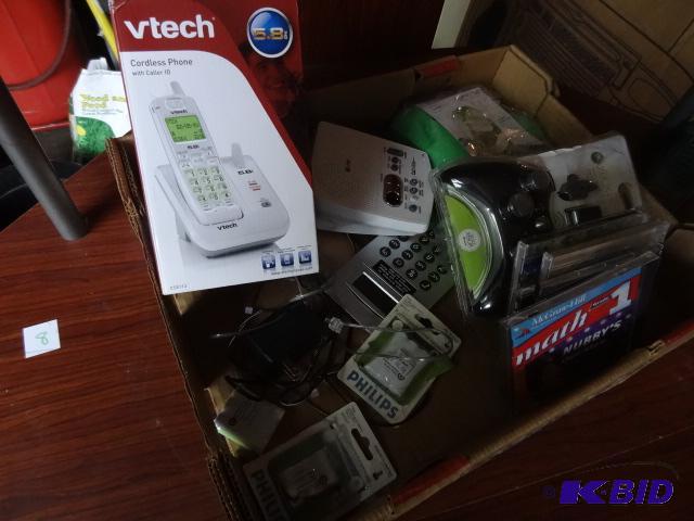 lot 132 image: PC Games. X Box Controller. Vtech Cordless Ph...