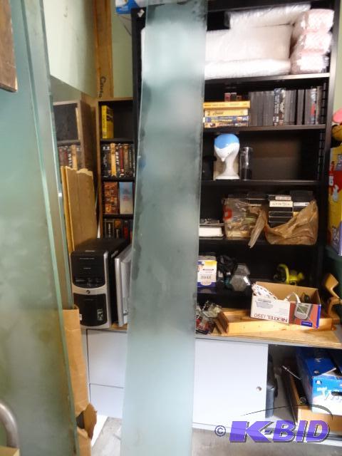 lot 73 image: Frosted Glass Shelf 118 x 11.5 x 34...
