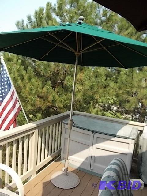Green Umbrella With Base...