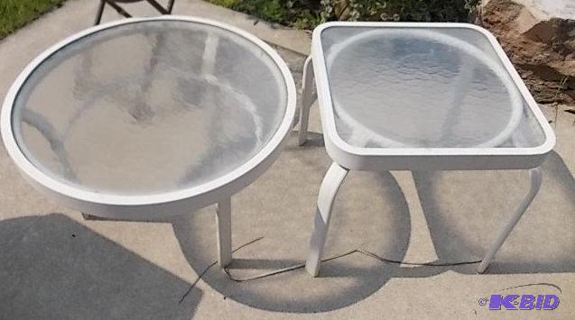 2-Small Patio Tables...