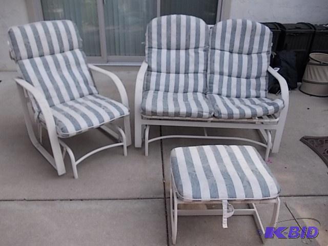 3-Piece Patio Furniture Set Includes Double ...