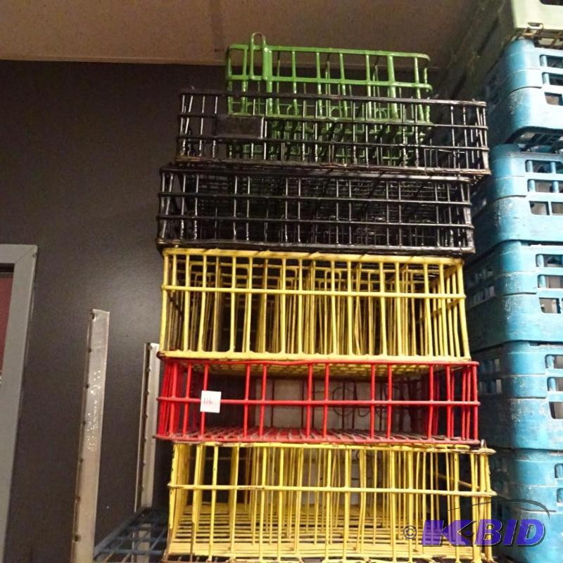 lot 116 image: 6 metal dishwasher racks...