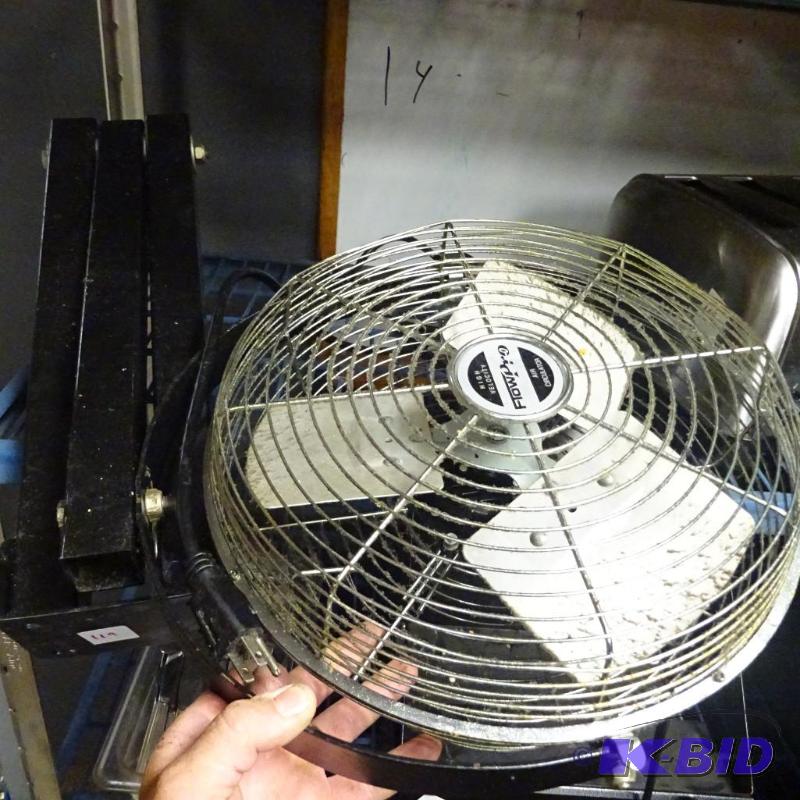 lot 119 image: Flow pro wall mount fan swing arm...