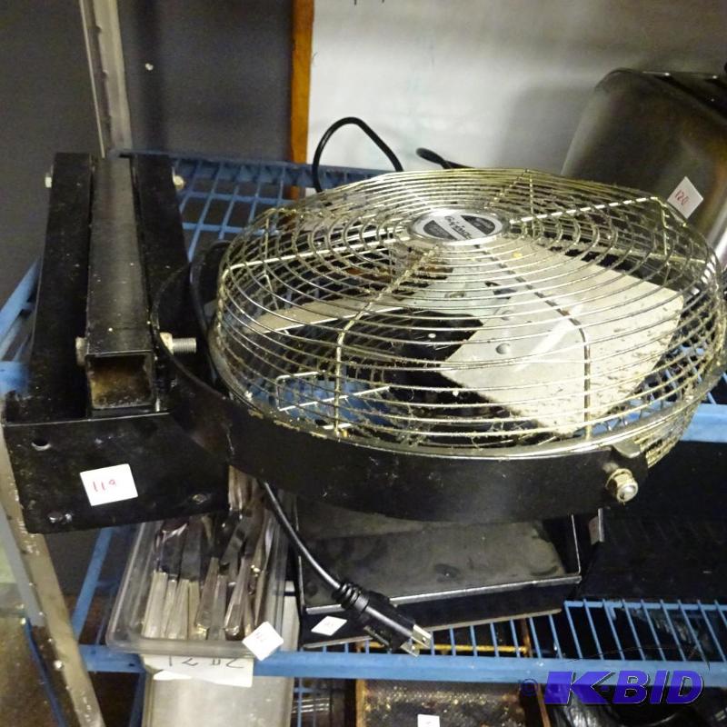 lot 130 image: Flow pro wall mount fan swing arm...