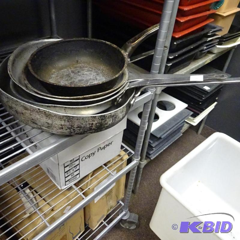 lot 161 image: 5 sautee pans...