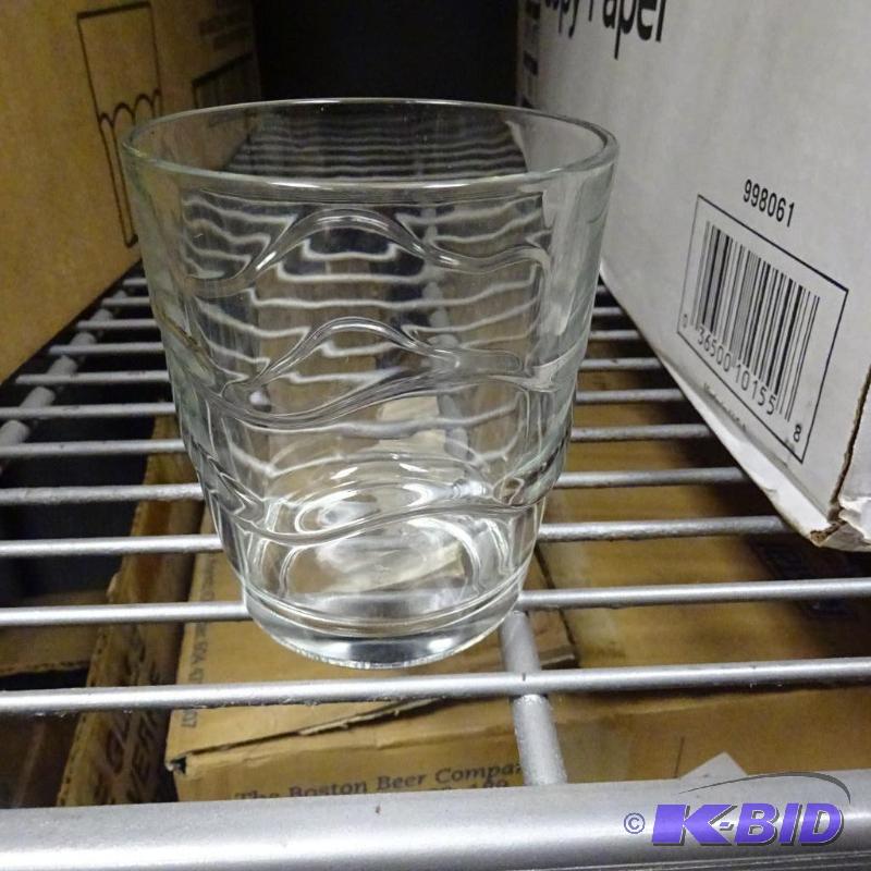 lot 166 image: 24 glass water glasses...